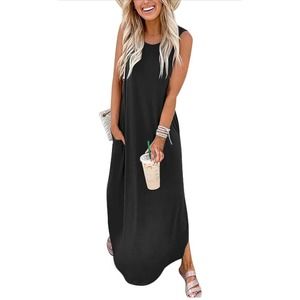 ANRABESS Women's Sleeveless Loose Maxi Sundress